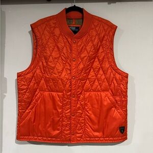 POLO Ralph Lauren Orange Quilted Vest Mens XL
